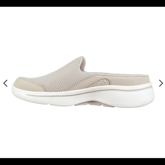 Skechers Go Walk Arch Fit Mules - Taupe - Runs 1 full size large - Picture 2 of 3